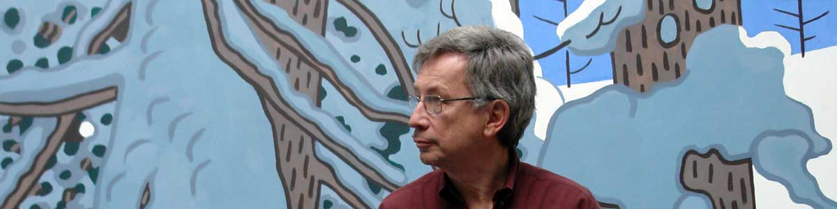 CONTACT the painter Curtis Hoekzema in his studio. Curtis Hoekzema, Venice California.