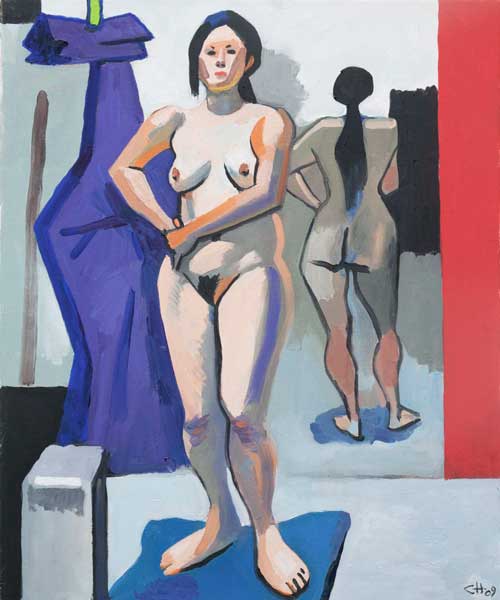 nude painting by the Venice painter, Curtis Hoekzema.