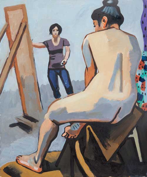 nude painting by the Venice painter, Curtis Hoekzema.