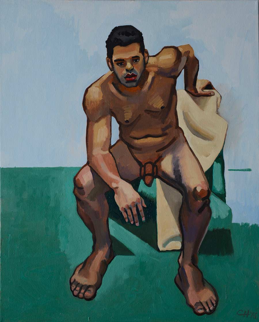 nude painting by the Venice painter, Curtis Hoekzema.