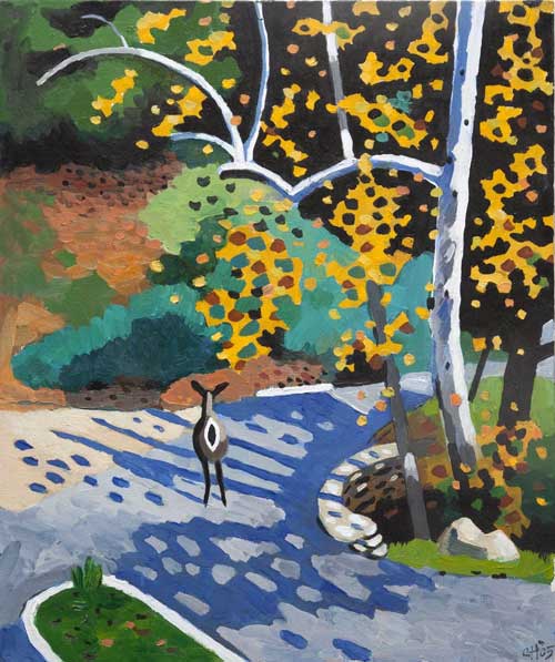 LANDSCAPE - LANDSCAPE - oil painting by the Venice painter, Curtis Hoekzema.