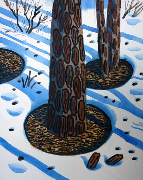 LANDSCAPES - watercolor painting by the Venice painter, Curtis Hoekzema.