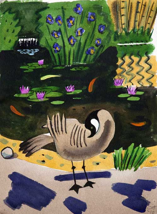 LANDSCAPES - watercolor painting by the Venice painter, Curtis Hoekzema.